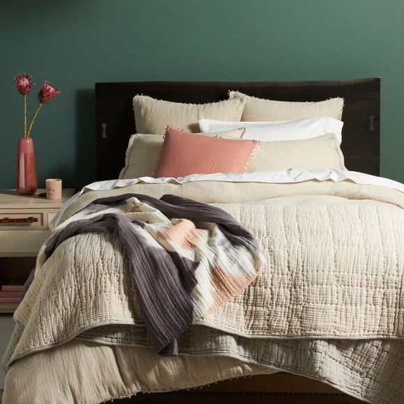 Anthropologie Bedding Anthropologiereversible Airygauze Duvet Cover